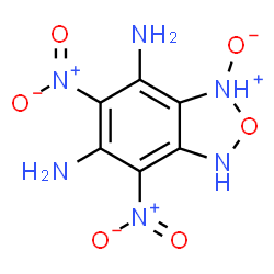 ChemSpider 2D Image | 5,7-Dinitro-1,3-dihydro-2,1,3-benzoxadiazole-4,6-diamine 3-oxide | C6H6N6O6