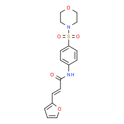 ChemSpider 2D Image | (2E)-3-(2-Furyl)-N-[4-(4-morpholinylsulfonyl)phenyl]acrylamide | C17H18N2O5S