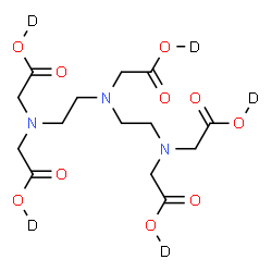 ChemSpider 2D Image | N,N-Bis(2-{bis[(~2~H)carboxymethyl]amino}ethyl)(O-~2~H)glycine | C14H18D5N3O10