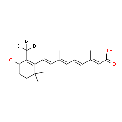 ChemSpider 2D Image | 4-Hydroxy(18,18,18-~2~H_3_)retinoic acid | C20H25D3O3