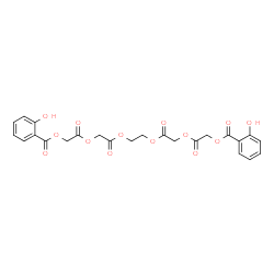 ChemSpider 2D Image | 2,5,10,13-Tetraoxo-3,6,9,12-tetraoxatetradecane-1,14-diyl bis(2-hydroxybenzoate) | C24H22O14