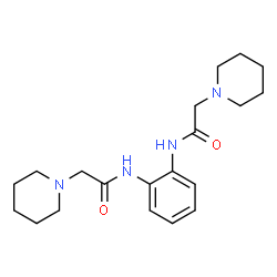 ChemSpider 2D Image | N,N'-1,2-Phenylenebis[2-(1-piperidinyl)acetamide] | C20H30N4O2