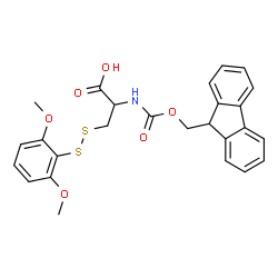 ChemSpider 2D Image | 3-[(2,6-Dimethoxyphenyl)disulfanyl]-N-[(9H-fluoren-9-ylmethoxy)carbonyl]alanine | C26H25NO6S2