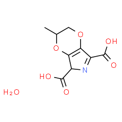 ChemSpider 2D Image | 3-Methyl-2,3-dihydro-5H-[1,4]dioxino[2,3-c]pyrrole-5,7-dicarboxylic acid hydrate (1:1) | C9H11NO7