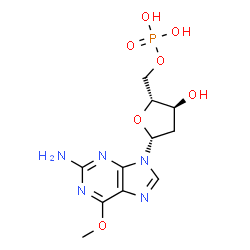 ChemSpider 2D Image | 6-O-methyl guanosine-5'-monophosphate | C11H16N5O7P