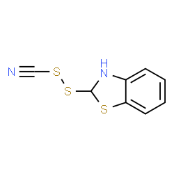 ChemSpider 2D Image | 2-(Cyanodisulfanyl)-2,3-dihydro-1,3-benzothiazole | C8H6N2S3