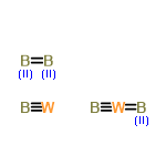InChI=1/B2.3B.2W/c1-2;;;;;/rB2W.B2.BW/c1-3-2;2*1-2