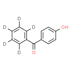 ChemSpider 2D Image | (4-Hydroxyphenyl)[(~2~H_5_)phenyl]methanone | C13H5D5O2