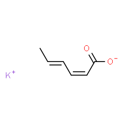 ChemSpider 2D Image | Potassium (2Z,4E)-2,4-hexadienoate | C6H7KO2