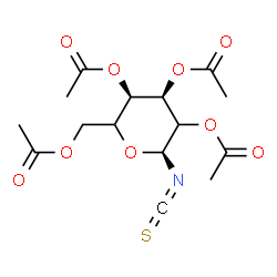 ChemSpider 2D Image | 2,3,4,6-Tetra-O-acetyl-N-(thioxomethylene)-alpha-D-erythro-hexopyranosylamine | C15H19NO9S