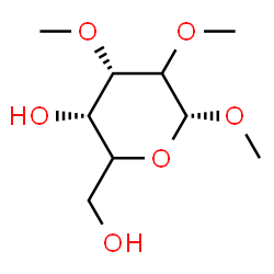 ChemSpider 2D Image | Methyl 2,3-di-O-methyl-alpha-L-erythro-hexopyranoside | C9H18O6