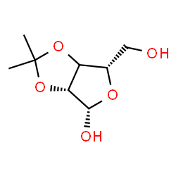 ChemSpider 2D Image | (3xi)-2,3-O-Isopropylidene-beta-L-threo-pentofuranose | C8H14O5