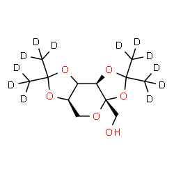ChemSpider 2D Image | {(3aS,5aR,8bR)-2,2,7,7-Tetrakis[(~2~H_3_)methyl]tetrahydro-3aH-bis[1,3]dioxolo[4,5-b:4',5'-d]pyran-3a-yl}methanol (non-preferred name) | C12H8D12O6
