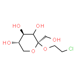 ChemSpider 2D Image | 2-Chloroethyl (3xi)-beta-L-threo-hex-2-ulopyranoside | C8H15ClO6