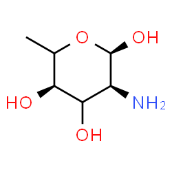 ChemSpider 2D Image | 2-Amino-2,6-dideoxy-alpha-L-erythro-hexopyranose | C6H13NO4