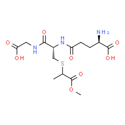 ChemSpider 2D Image | D-gamma-Glutamyl-S-(1-methoxy-1-oxo-2-propanyl)-D-cysteinylglycine | C14H23N3O8S