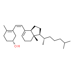 ChemSpider 2D Image | (3R,6Z,13alpha,14beta,17alpha,20S)-9,10-Secocholesta-5(10),6,8-trien-3-ol | C27H44O