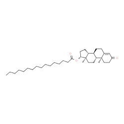 ChemSpider 2D Image | (8alpha,9beta,10alpha,13alpha,14beta,17alpha)-3-Oxoandrost-4-en-17-yl palmitate | C35H58O3