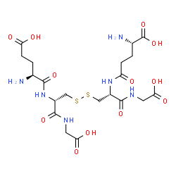 ChemSpider 2D Image | (2S)-2-Amino-5-({(2R)-3-({(2S)-2-{[(2S)-2-amino-4-carboxybutanoyl]amino}-3-[(carboxymethyl)amino]-3-oxopropyl}disulfanyl)-1-[(carboxymethyl)amino]-1-oxo-2-propanyl}amino)-5-oxopentanoic acid (non-pref
erred name) | C20H32N6O12S2