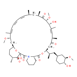 ChemSpider 2D Image | (8S,11S,14R,15Z,17R,18R,20R,22S,23Z,25Z,27Z,29S,31S,34R)-1,17-Dihydroxy-11-{(2R)-1-[(1S,3R,4R)-4-hydroxy-3-methoxycyclohexyl]-2-propanyl}-18,29-dimethoxy-14,16,20,22,28,34-hexamethyl-10,36-dioxa-3-aza
tricyclo[29.4.1.0~3,8~]hexatriaconta-15,23,25,27-tetraene-2,9,13,19,35-pentone | C51H79NO13