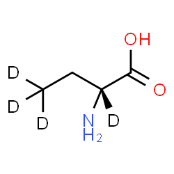 ChemSpider 2D Image | (2R)-2-Amino(2,4,4,4-~2~H_4_)butanoic acid | C4H5D4NO2
