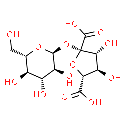ChemSpider 2D Image | alpha-L-Glucopyranosyl beta-L-fructofuranosidaric acid | C12H18O13