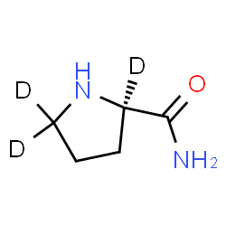 ChemSpider 2D Image | D-(2,5,5-~2~H_3_)Prolinamide | C5H7D3N2O