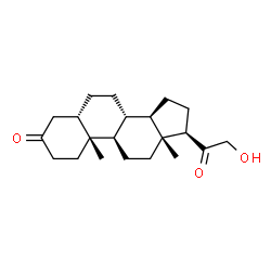 ChemSpider 2D Image | (5alpha,8alpha,9beta,10alpha,13alpha,14beta,17alpha)-21-Hydroxypregnane-3,20-dione | C21H32O3