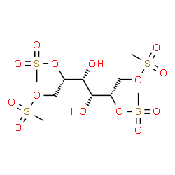 ChemSpider 2D Image | 1,2,5,6-Tetrakis-O-(methylsulfonyl)-L-mannitol | C10H22O14S4