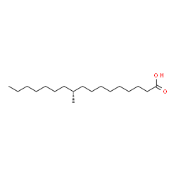 ChemSpider 2D Image | (10R)-10-Methylheptadecanoic acid | C18H36O2
