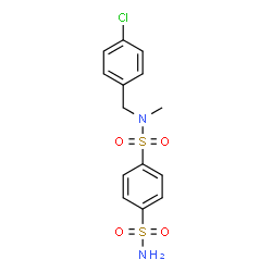 ChemSpider 2D Image | N-(4-Chlorobenzyl)-N-methyl-1,4-benzenedisulfonamide | C14H15ClN2O4S2