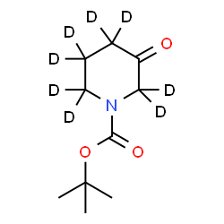 ChemSpider 2D Image | 2-Methyl-2-propanyl 3-oxo-1-(~2~H_8_)piperidinecarboxylate | C10H9D8NO3