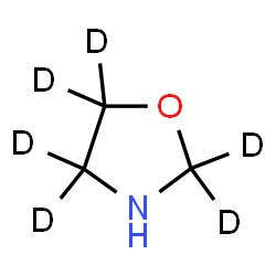 ChemSpider 2D Image | (2,2,4,4,5,5-~2~H_6_)-1,3-Oxazolidine | C3HD6NO