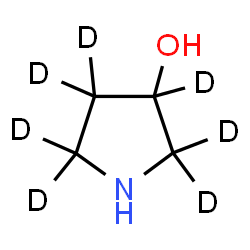 ChemSpider 2D Image | 3-(2,2,3,4,4,5,5-~2~H_7_)Pyrrolidinol | C4H2D7NO