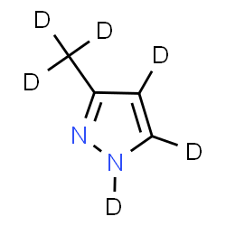 ChemSpider 2D Image | 3-(~2~H_3_)Methyl(~2~H_3_)-1H-pyrazole | C4D6N2