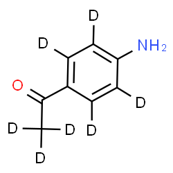 ChemSpider 2D Image | 1-[4-Amino(~2~H_4_)phenyl](~2~H_3_)ethanone | C8H2D7NO