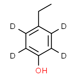 ChemSpider 2D Image | 4-Ethyl(~2~H_4_)phenol | C8H6D4O