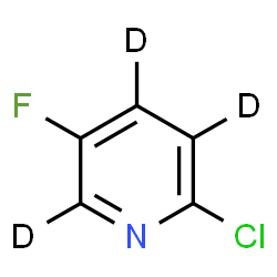ChemSpider 2D Image | 2-Chloro-5-fluoro(~2~H_3_)pyridine | C5D3ClFN