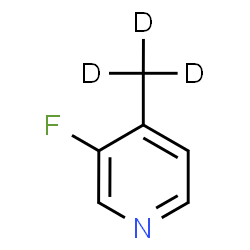 ChemSpider 2D Image | 3-Fluoro-4-(~2~H_3_)methylpyridine | C6H3D3FN