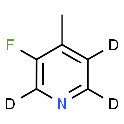 ChemSpider 2D Image | 3-Fluoro-4-methyl(~2~H_3_)pyridine | C6H3D3FN