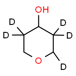 ChemSpider 2D Image | (2,3,3,5,5-~2~H_5_)Tetrahydro-2H-pyran-4-ol | C5H5D5O2