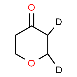 ChemSpider 2D Image | (2,3-~2~H_2_)Tetrahydro-4H-pyran-4-one | C5H6D2O2