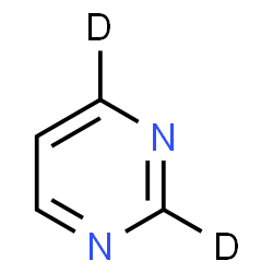 ChemSpider 2D Image | (2,4-~2~H_2_)Pyrimidine | C4H2D2N2