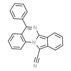 ChemSpider 2D Image | 5-Phenylisoindolo[2,1-a]quinazoline-11-carbonitrile | C22H13N3