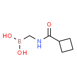 ChemSpider 2D Image | {[(Cyclobutylcarbonyl)amino]methyl}boronic acid | C6H12BNO3