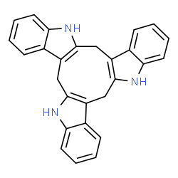ChemSpider 2D Image | 5,6,11,12,17,18-Hexahydrodiindolo[2',3':4,5;2'',3'':7,8]cyclonona[1,2-b]indole | C27H21N3