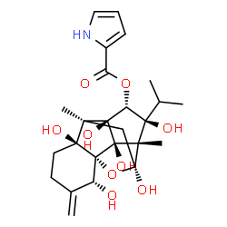 ChemSpider 2D Image | 9,21-DEHYDRORYANODINE | C25H33NO9