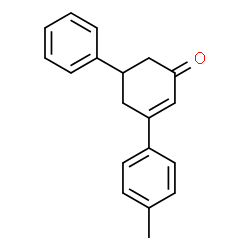 ChemSpider 2D Image | 3-(4-Methylphenyl)-5-phenyl-2-cyclohexen-1-one | C19H18O