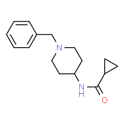 ChemSpider 2D Image | N-(1-Benzyl-4-piperidinyl)cyclopropanecarboxamide | C16H22N2O
