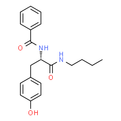 ChemSpider 2D Image | Nalpha-Benzoyl-N-butyl-L-tyrosinamide | C20H24N2O3